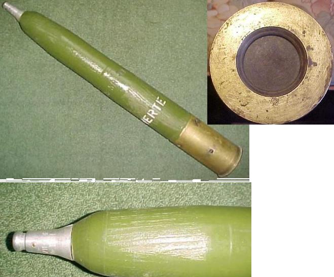 French 75mm HE Drill Round - Click Image to Close